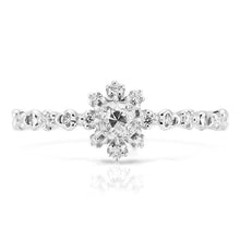 Load image into Gallery viewer, “snow crystal”<br>Graded Diamond Ring<br>853AOM2