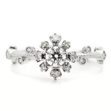Load image into Gallery viewer, “snow crystal”<br>Graded Diamond Ring<br>851ARO2