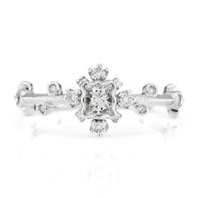Load image into Gallery viewer, “snow crystal”<br>Graded Diamond Ring<br>850APR2