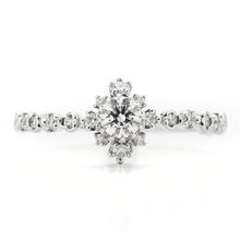 Load image into Gallery viewer, “snow crystal”<br>Graded Diamond Ring<br>853ARO2