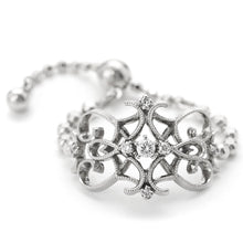 Load image into Gallery viewer, “Lyre”<br>Diamond Chain-Ring<br>842A
