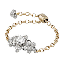 Load image into Gallery viewer, “fleurs”<br>Diamond Chain-Ring<br>1550A