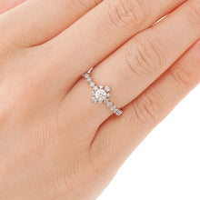 Load image into Gallery viewer, “snow crystal”<br>Graded Diamond Ring<br>853ARO2