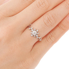 Load image into Gallery viewer, “snow crystal”<br>Graded Diamond Ring<br>851ARO2