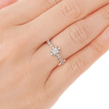 Load image into Gallery viewer, “snow crystal”<br>Graded Diamond Ring<br>853APR2