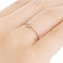 Load image into Gallery viewer, “fleurs”<br>Diamond Chain-Ring<br>1330A