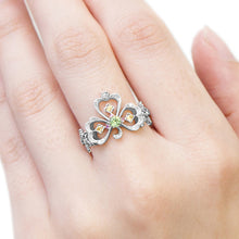 Load image into Gallery viewer, “Trois Feuilles”<br>Demantoid Garnet Ring<br>1044B
