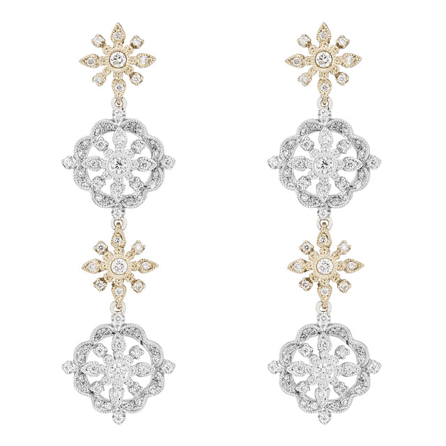 “DAMASK” Diamond Earrings<br>1188A