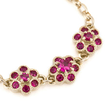Load image into Gallery viewer, “fleurs”&lt;br&gt;Ruby Chain-Ring&lt;br&gt;1331B
