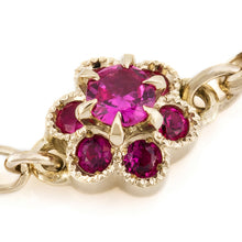 Load image into Gallery viewer, 1330B&lt;br&gt;“fleurs“&lt;br&gt;Ruby Chain-ring
