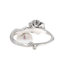 Load image into Gallery viewer, “Anemone”&lt;br&gt;Akoya Pearl Diamond Ring&lt;br&gt;1516B
