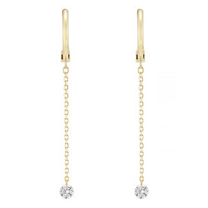 1309B<br>Laser-Holed Diamond Earrings