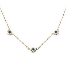 將圖片載入圖庫檢視器 1011B&lt;br&gt;“Clair de lune”&lt;br&gt;Blue sapphire necklace
