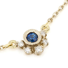 Load image into Gallery viewer, “Clair de lune”&lt;br&gt;Blue Sapphire Necklace&lt;br&gt;1011B
