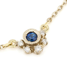 Load image into Gallery viewer, 1011B&lt;br&gt;“Clair de lune”&lt;br&gt;Blue sapphire necklace
