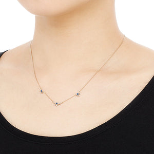 1011B<br>“Clair de lune”<br>Blue sapphire Necklace