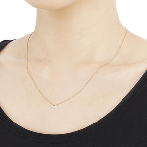 646A<br>Laser-Holed Diamond Necklace