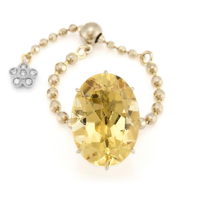 Yellow Beryl Chain-Ring<br>260FJ