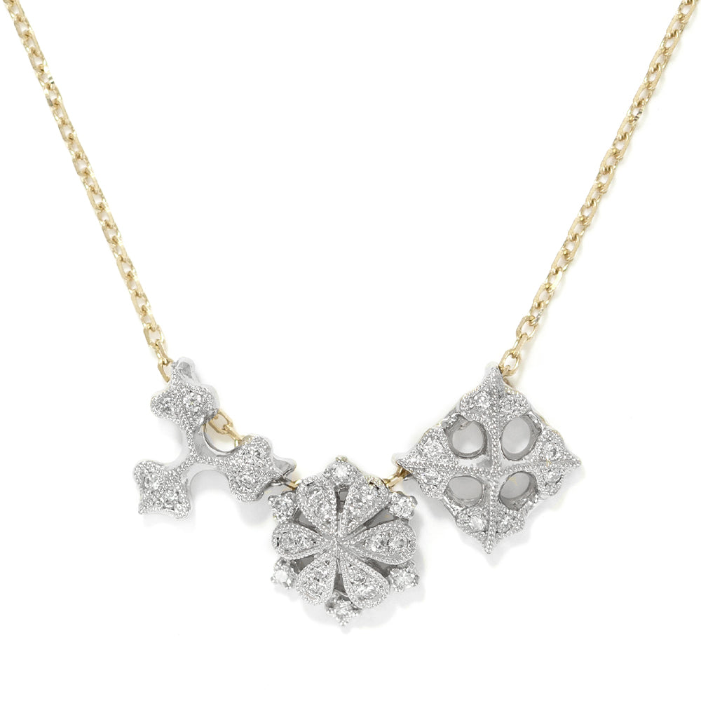 1403A<br>“geometry”<br> Diamond Necklace