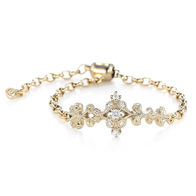 “Arabesque”<br>Diamond Chain-Ring<br>1477A