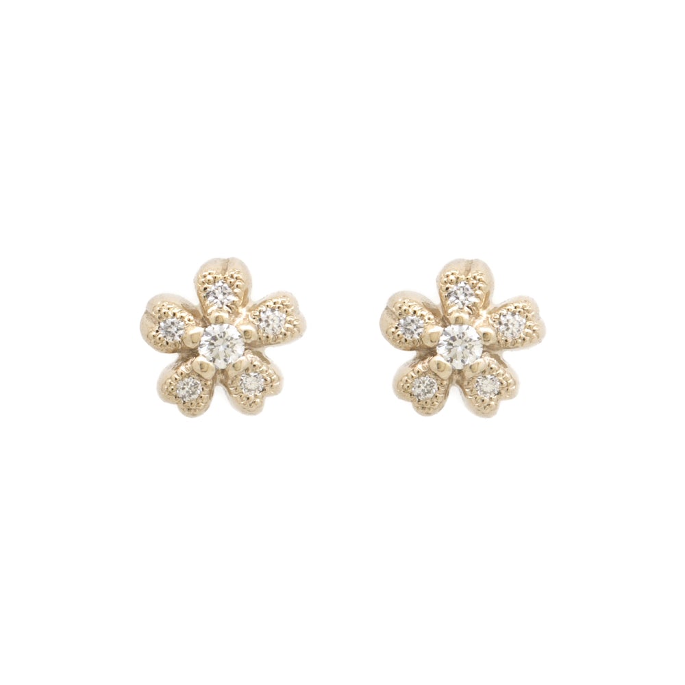 1252A<br>- sakura -<br>Diamond pierced-earrings