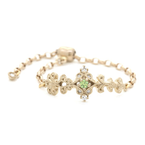 1477B<br>【Limited version】<br>“Arabesque”<br>Demantoid Garnet Chain-ring