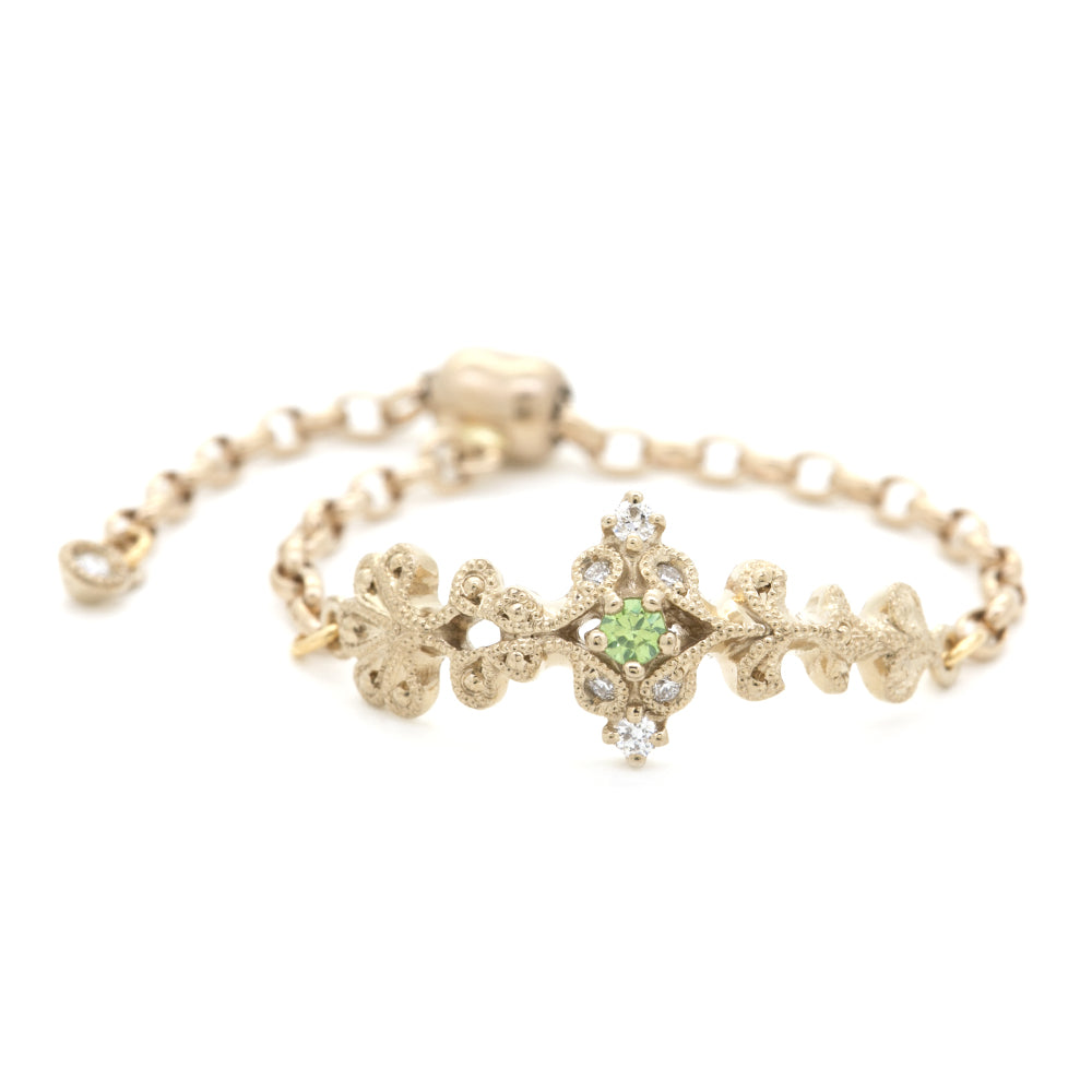 1477B（limited version）<br>- Arabesque -<br>Demantoid Garnet Chain-ring
