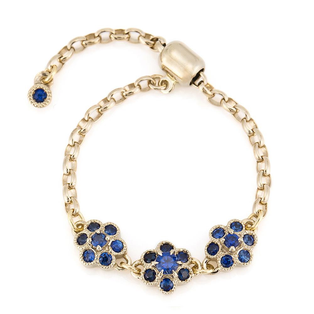 “fleurs”<br>Sapphire Chain-Ring<br>1331C