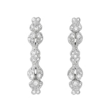 Load image into Gallery viewer, 1493A&lt;br&gt;“Leaves”&lt;br&gt;Diamond Pierced-earrings
