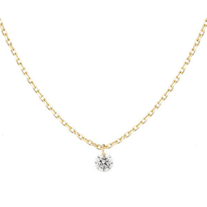 Laser-Holed Diamond Necklace<br>646N