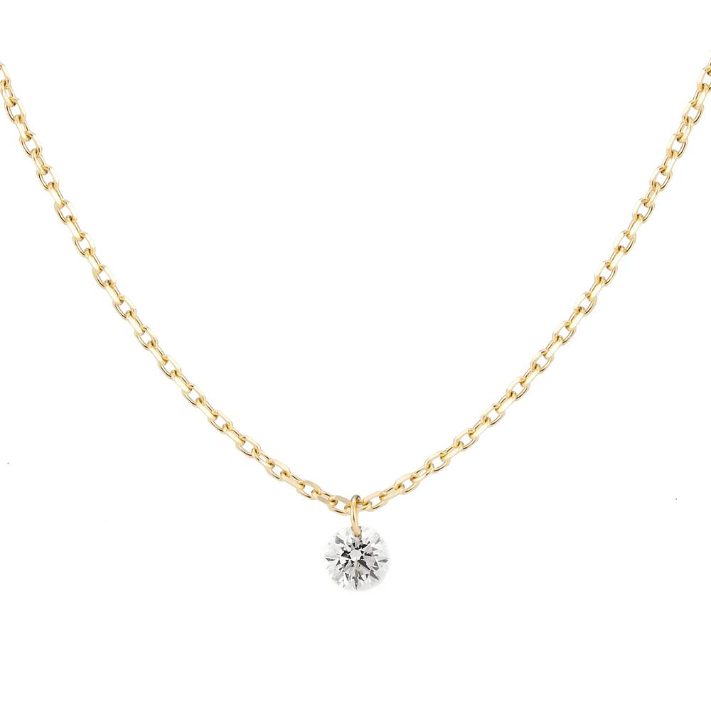 646N<br>Laser-Holed Diamond Necklace