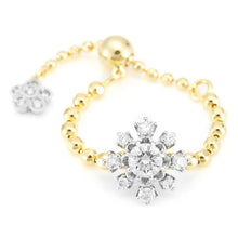 Load image into Gallery viewer, 256AK&lt;br&gt;- Snowflake -&lt;br&gt;Diamond Chain-ring

