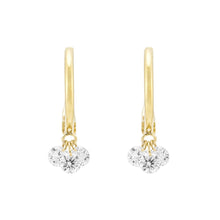 Load image into Gallery viewer, Laser-Holed Diamond Earrings&lt;br&gt;1308H
