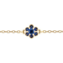 Load image into Gallery viewer, 1334C&lt;br&gt;“fleurs“&lt;br&gt;Blue Sapphire Bracelet
