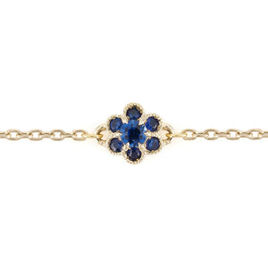 1334C<br>“fleurs“<br>Blue Sapphire Bracelet