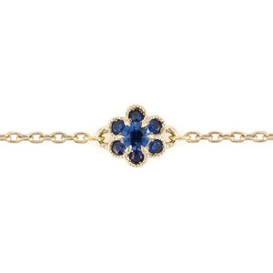 1334C<br>- fleurs -<br>Blue Sapphire Bracelet