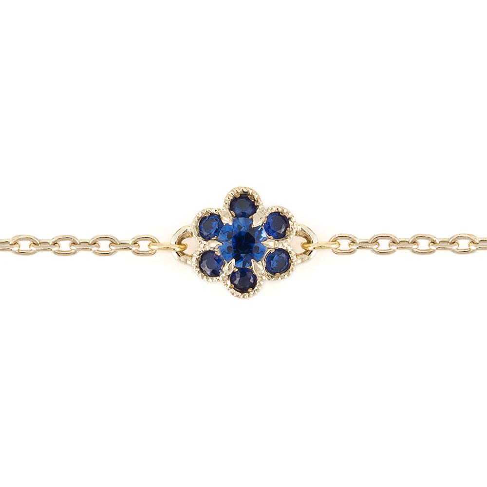 1334C<br>“fleurs“<br>Blue Sapphire Bracelet