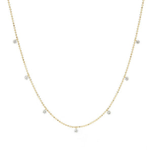 811FL<br>Laser-Holed Diamond Necklace