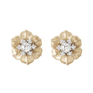 1488A<br>“Gardenia”<br>Diamond pierced-earrings