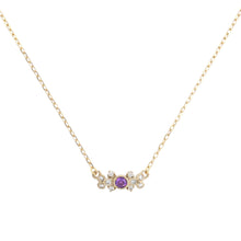 Load image into Gallery viewer, 1508B&lt;br&gt;“bow”&lt;br&gt;Amethyst Necklace
