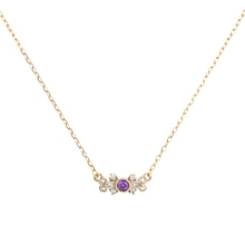 將圖片載入圖庫檢視器 1508B Amethyst Necklace&lt;br&gt;- bow -
