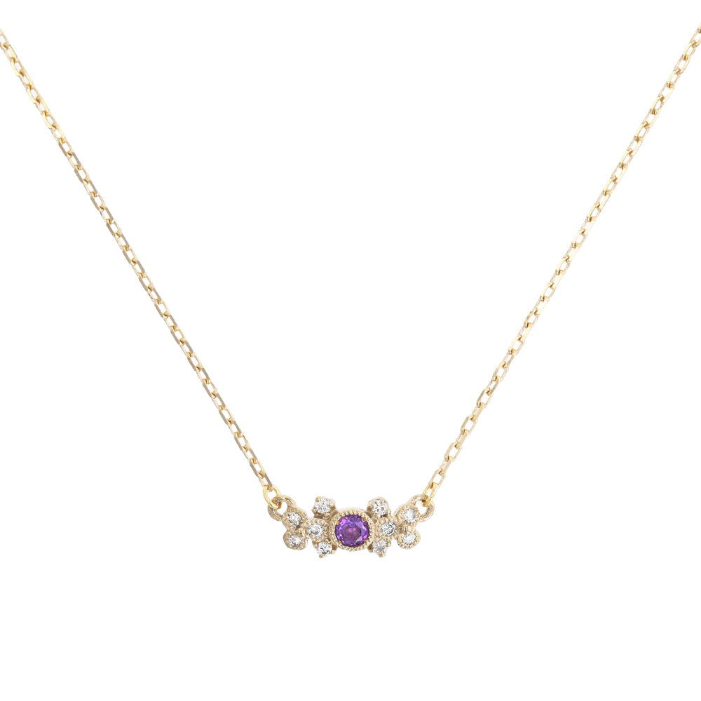 1508B Amethyst Necklace<br>- bow -