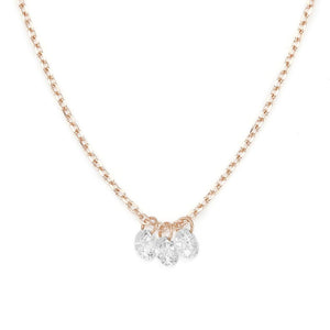 646A<br>Laser-Holed Diamond Necklace