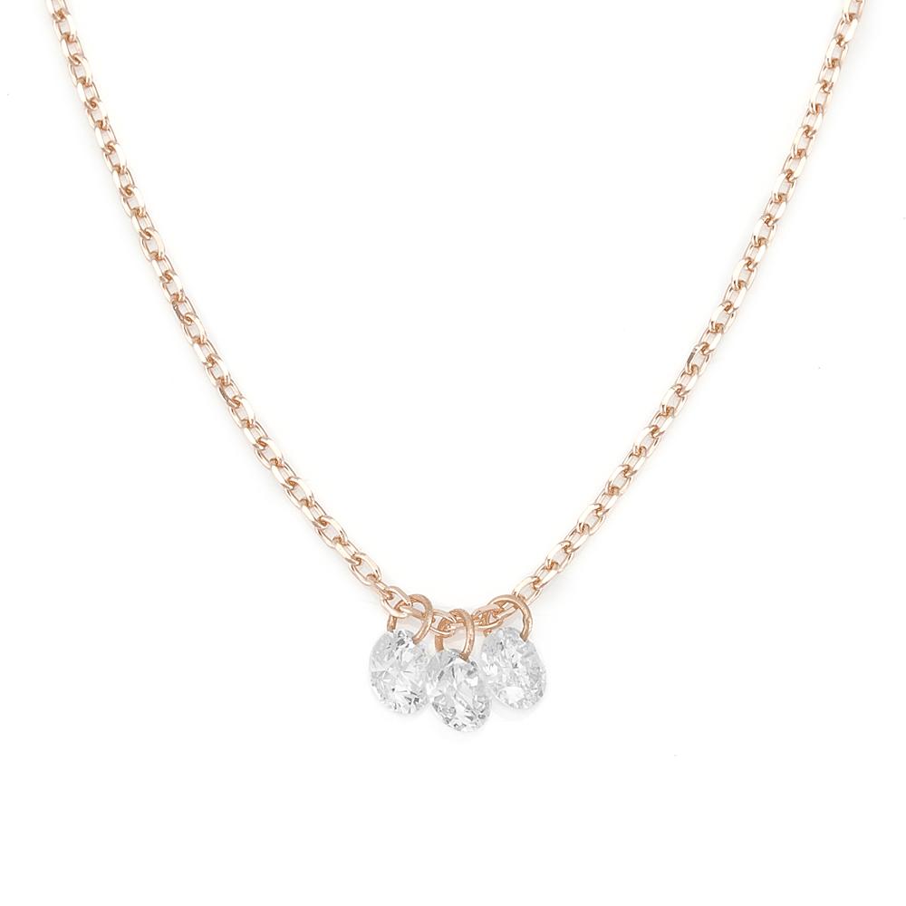 Laser-Holed Diamond Necklace<br>646A