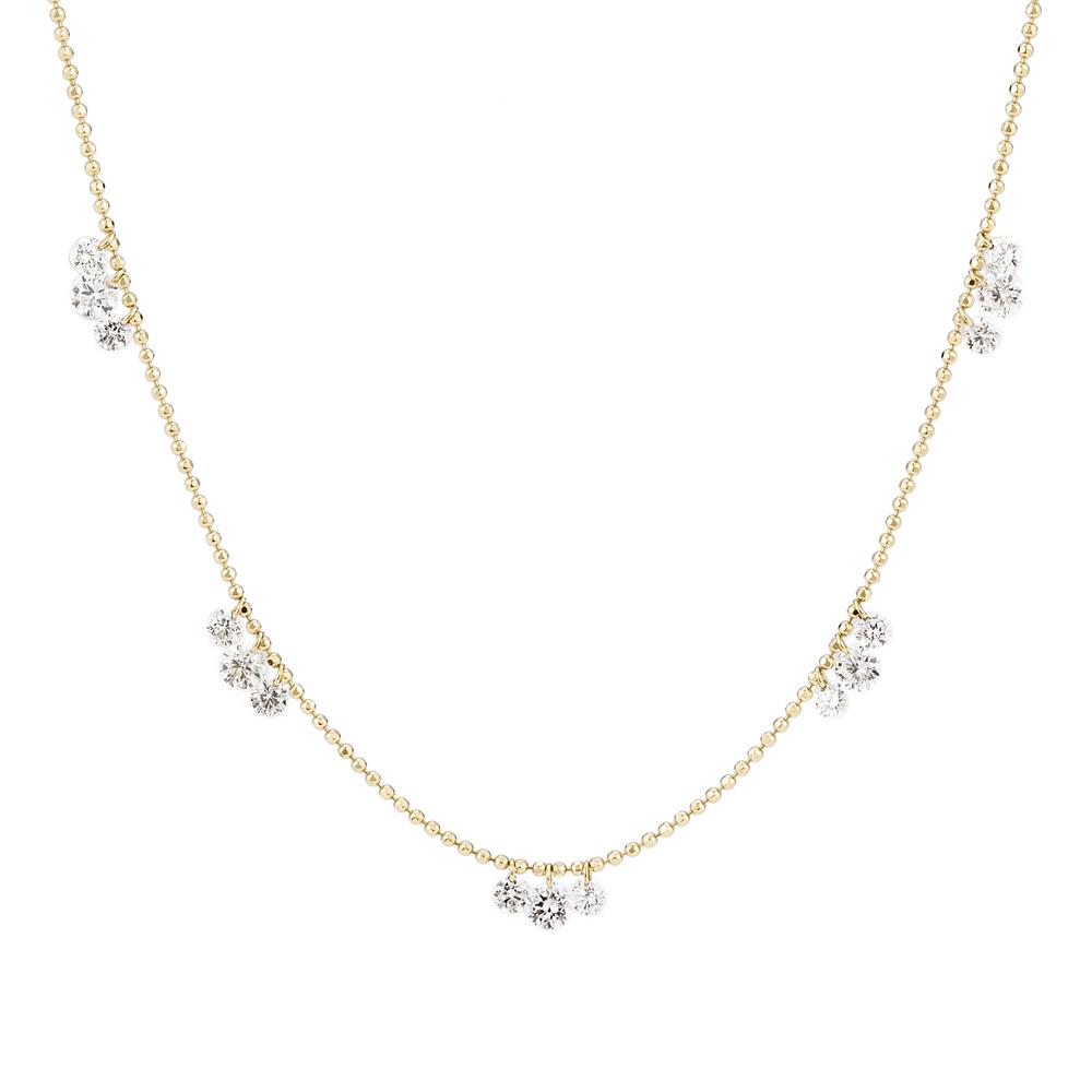 811DS<br>Laser-Holed Diamond Necklace