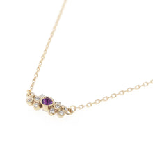 Load image into Gallery viewer, 1508B&lt;br&gt;“bow”&lt;br&gt;Amethyst Necklace
