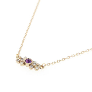 1508B Amethyst Necklace<br>- bow -