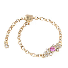 將圖片載入圖庫檢視器 1510C Pink Sapphire Chain-ring&lt;br&gt;- bow -
