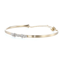 Load image into Gallery viewer, 1495A&lt;br&gt;“Leaves”&lt;br&gt;Diamond Bangle
