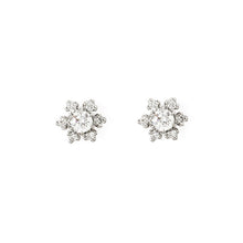 Load image into Gallery viewer, 1488A&lt;br&gt;“Gardenia”&lt;br&gt;Diamond pierced-earrings
